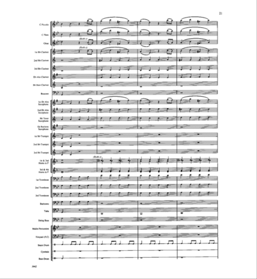 The Magic of Mozart Concert Band scores gallery preview page 21