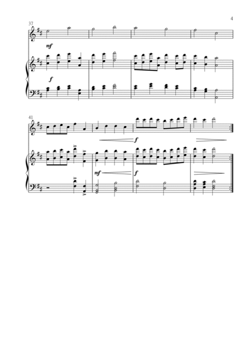 Christ the Lord is Risen Today (Jesus Christ is Risen Today) for Flute and Piano in D major. Interme image number null