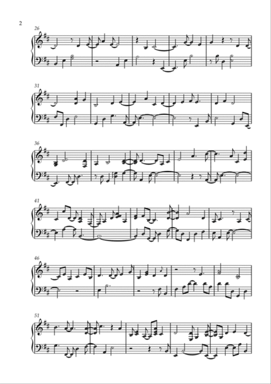 None But Jesus Piano, Vocal, Guitar scores gallery preview page 2