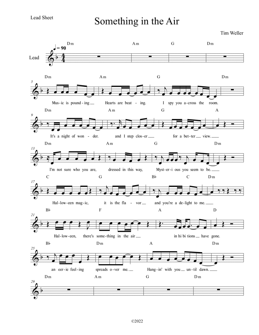 Something in The Air Something in The Air Piano scores gallery preview page 1