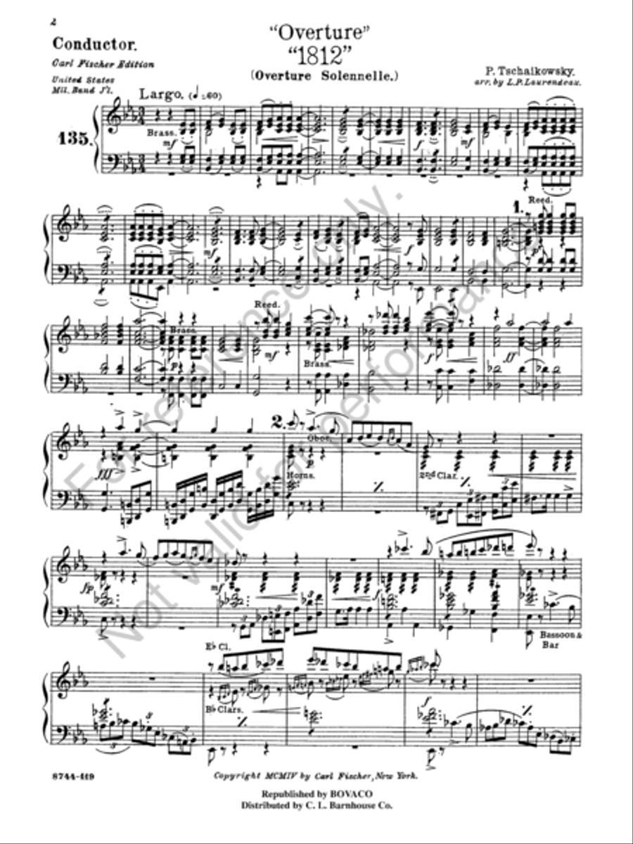 1812 Concert Band scores gallery preview page 3