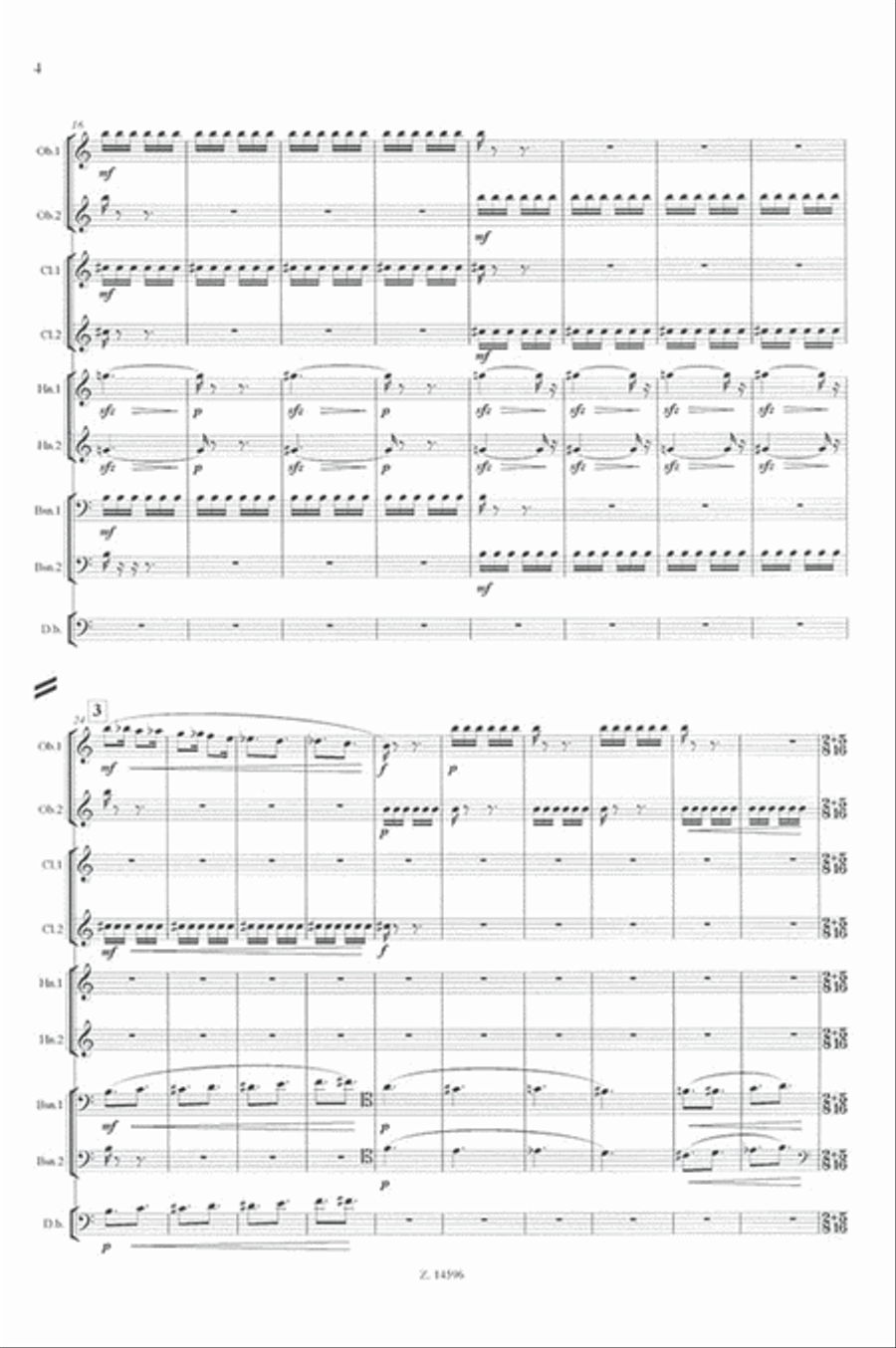 8+1 for eight winds and double bass Chamber Music scores gallery preview page 3