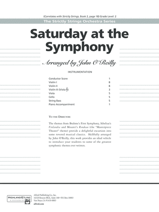 Saturday at the Symphony: Score