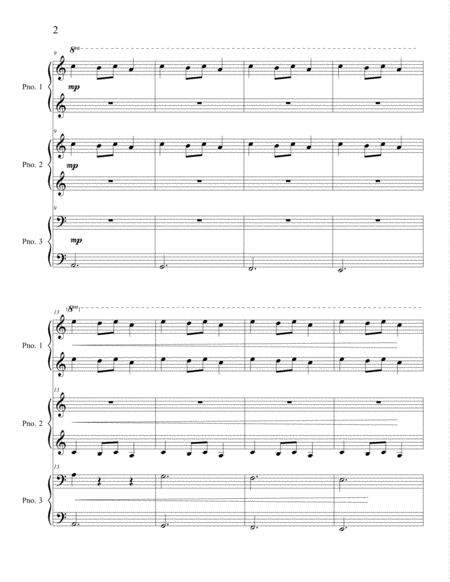 Easy Christmas Trios, Volumes I & II (1 Piano, 6 Hands) image number null