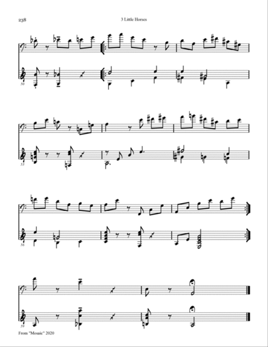 Three Little Horses Small Ensemble scores gallery preview page 6