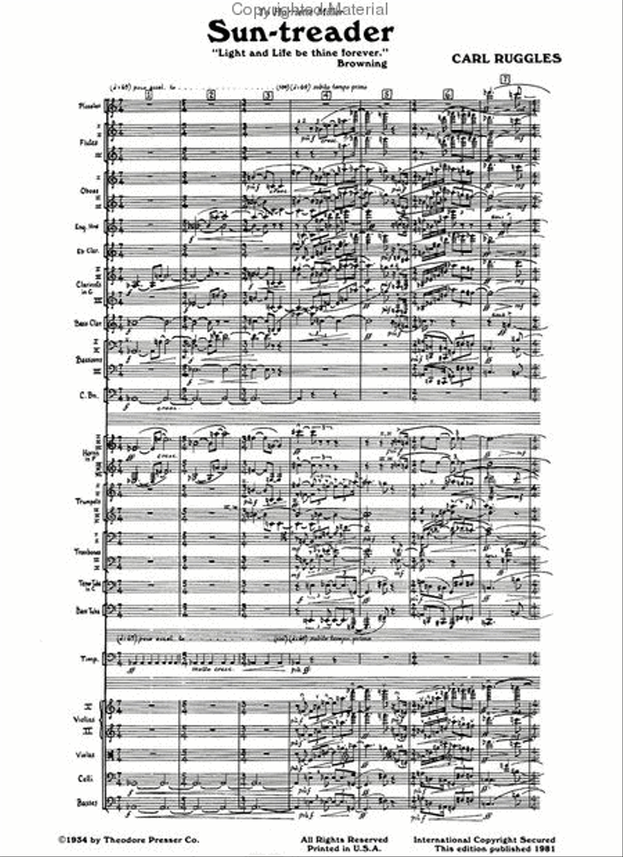 Sun-Treader Sun-Treader Orchestra scores gallery preview page 2