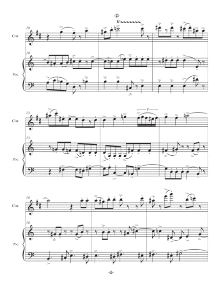 Dodeca-Fughetta for B-flat Clarinet and Piano image number null