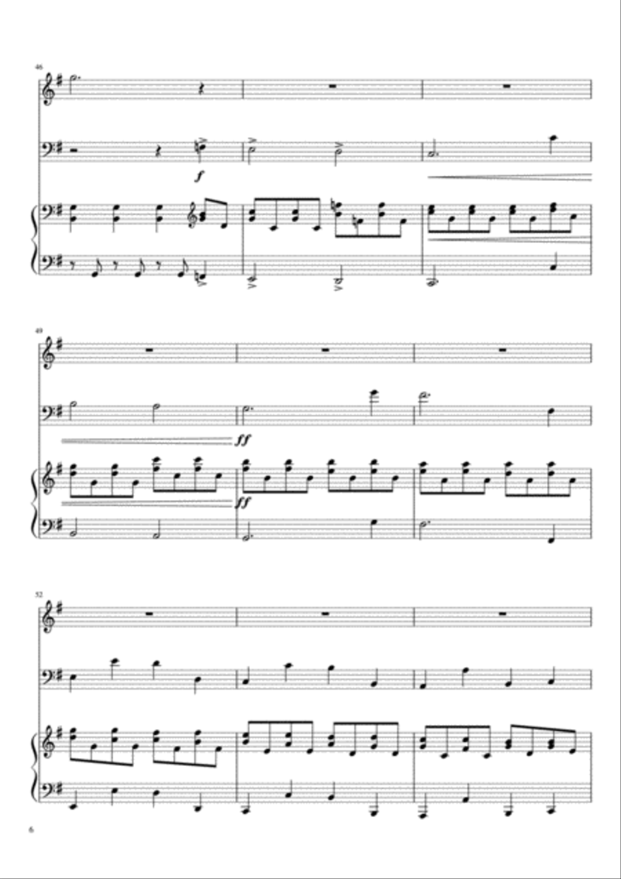 Holberg Suite opus 40 I.Prelude Flute scores gallery preview page 6