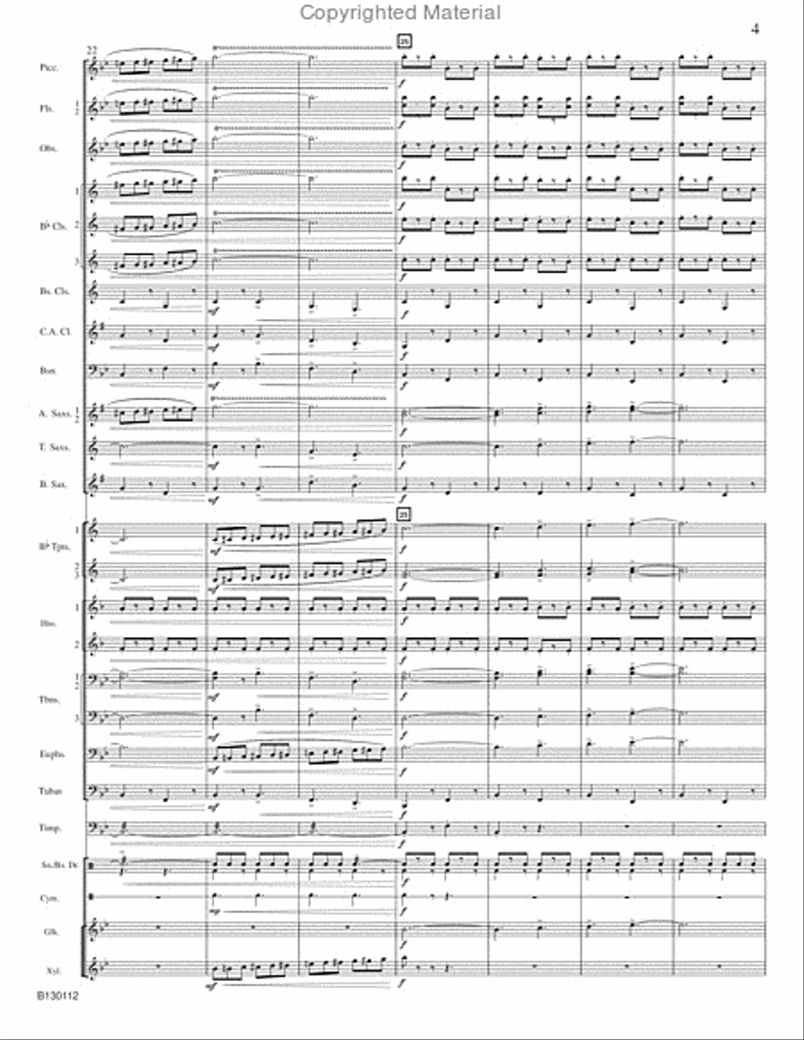 March Grandioso March Grandioso Concert Band scores gallery preview page 6