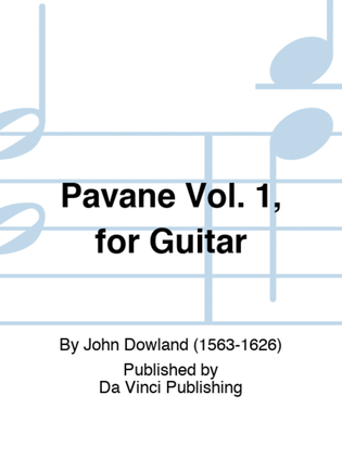 Book cover for Pavane Vol. 1, for Guitar