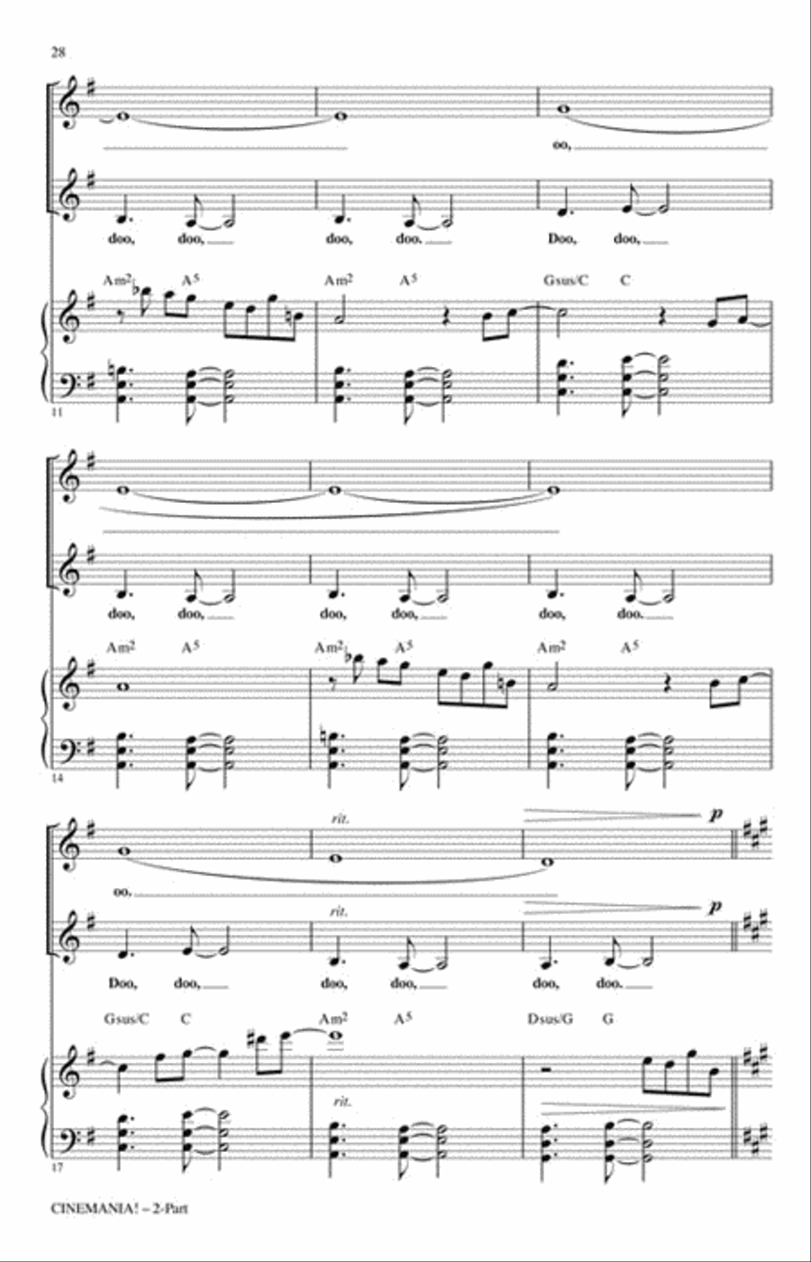 Cinemania! Movie Blockbusters in Concert 2-Part scores gallery preview page 5