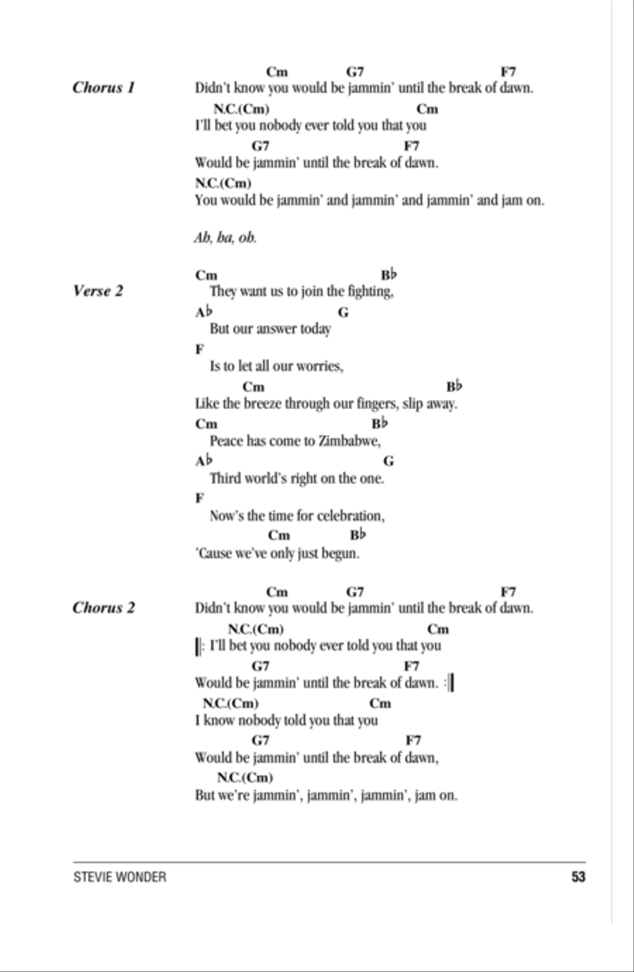 Master Blaster Master Blaster Acoustic Guitar scores gallery preview page 2