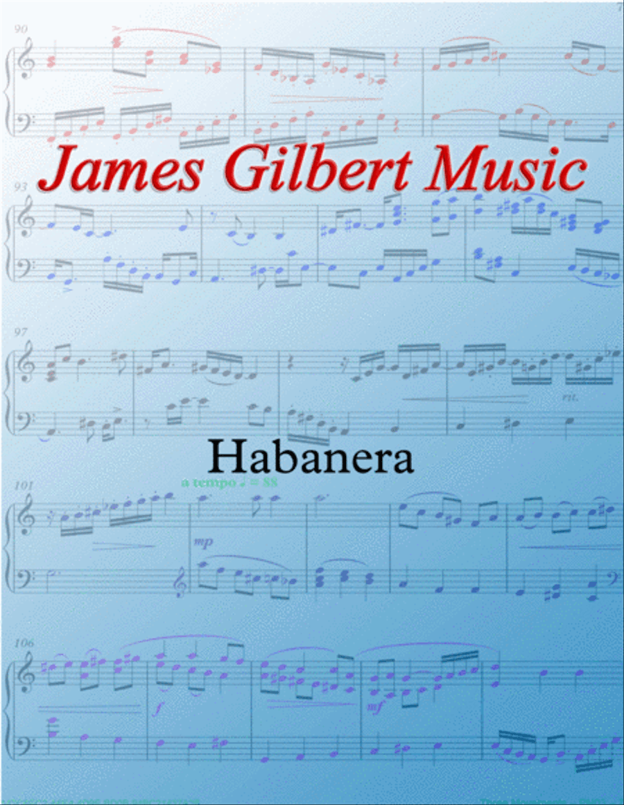 Habanera (from Carmen) Piano Solo scores gallery preview page 1