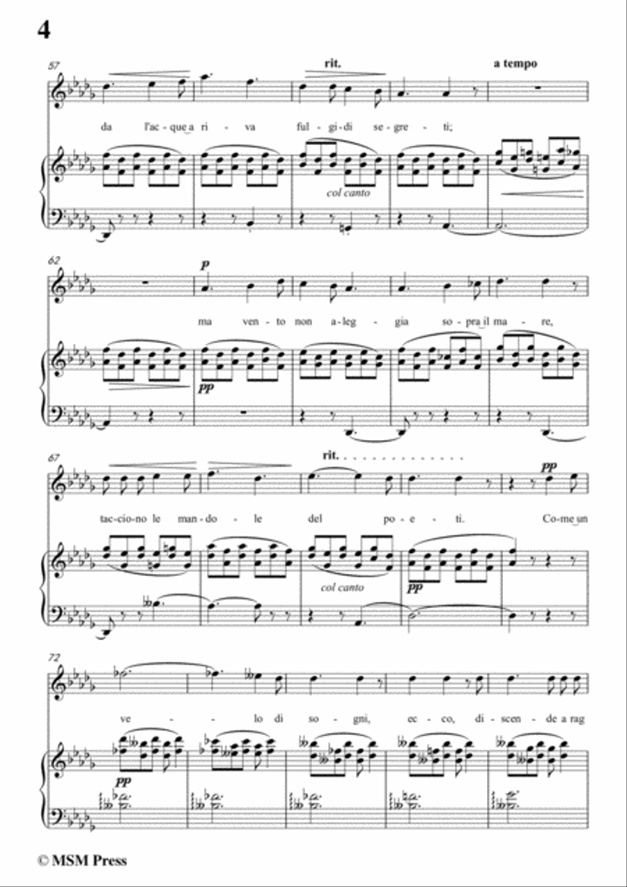Tosti-Arcano! In D Major,for voice and piano Voice Solo scores gallery preview page 6