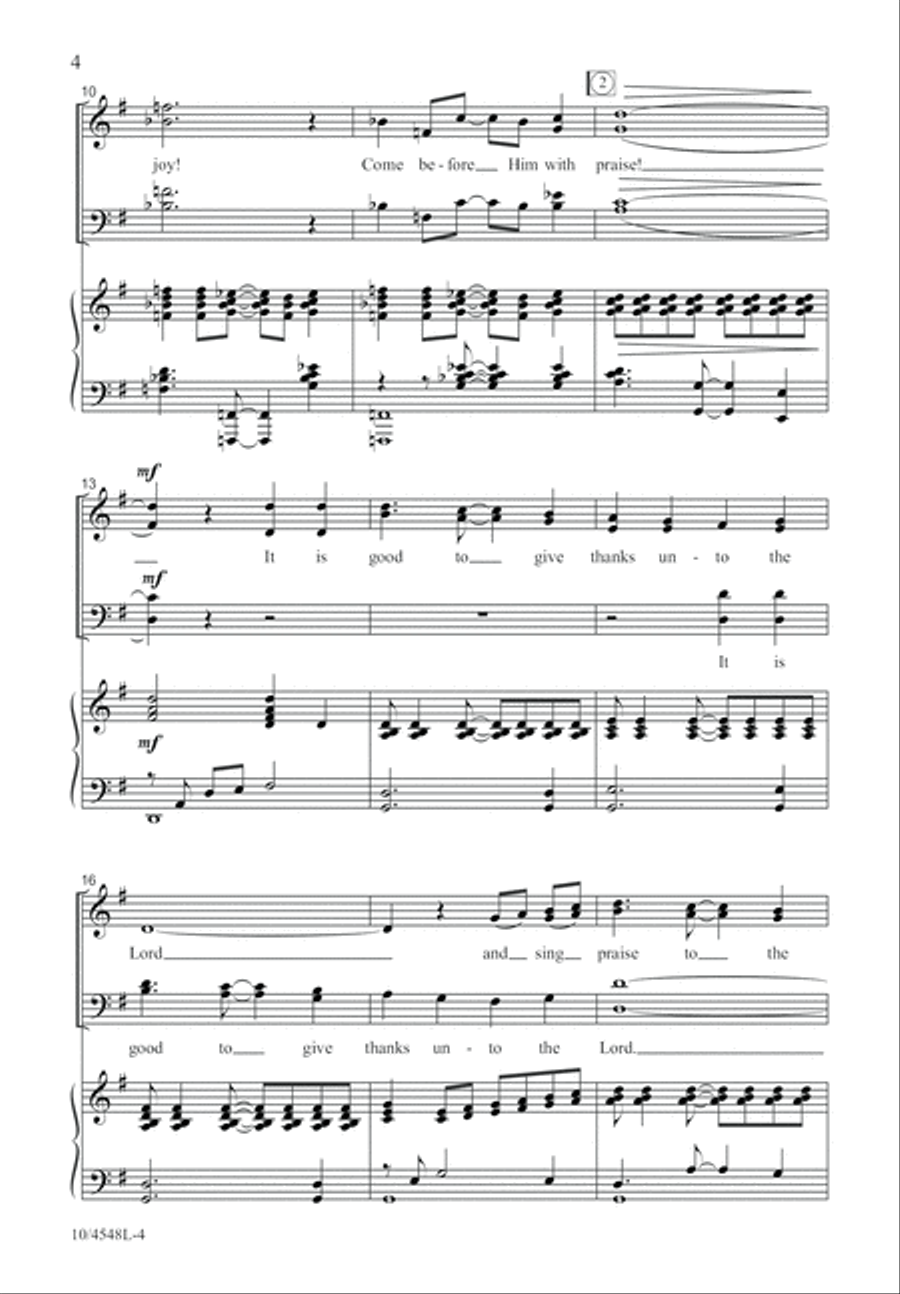 Serve the Lord with Joy 4-Part scores gallery preview page 5