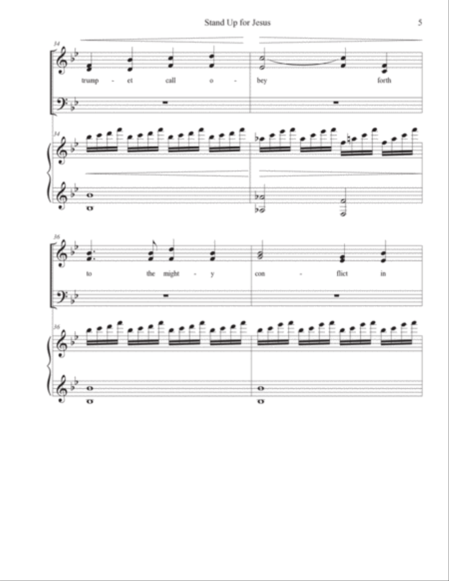 Stand Up for Jesus Stand Up for Jesus 4-Part scores gallery preview page 5