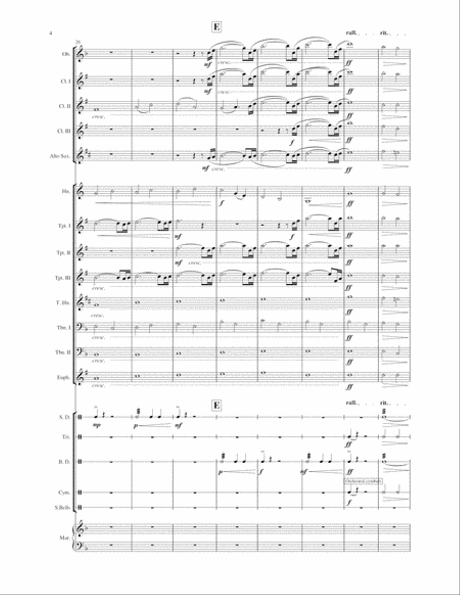 Harris Fanfare (for woodwind, brass and percussion) - score and parts Jazz Ensemble scores gallery preview page 6