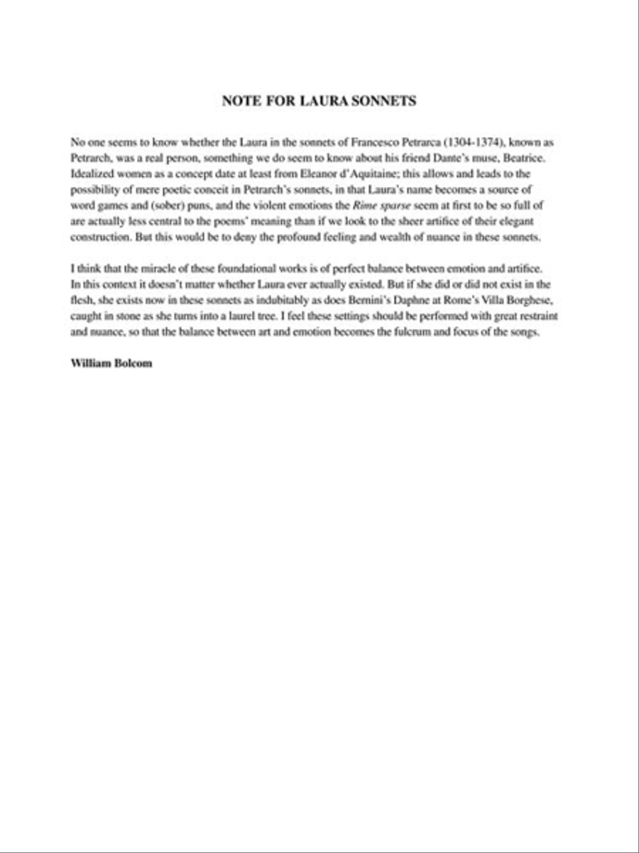 Laura Sonnets Baritone Voice scores gallery preview page 4