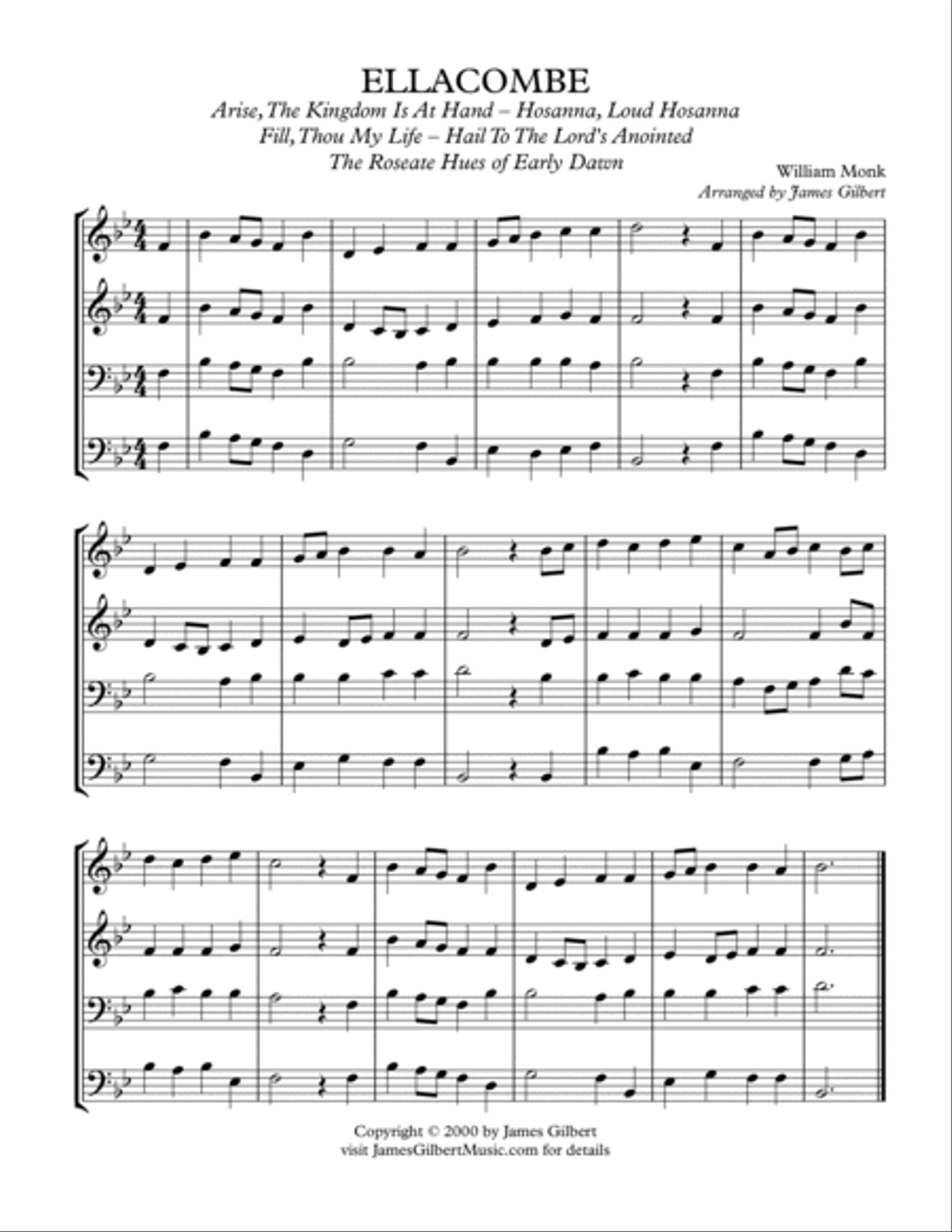 ELLACOMBE (Hail To The Lord's Anointed) ELLACOMBE (Hail To The Lord's Anointed) Small Ensemble scores gallery preview page 2