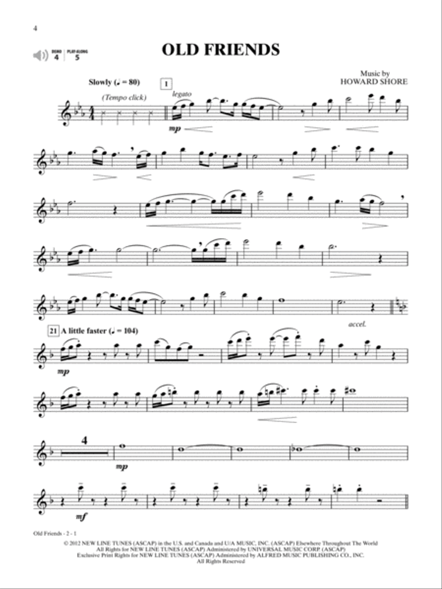 The Hobbit -- An Unexpected Journey Instrumental Solos Flute Solo scores gallery preview page 3