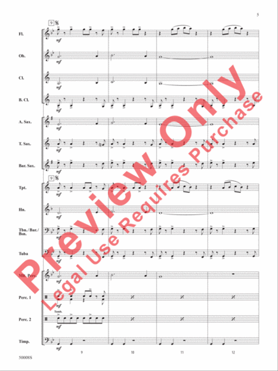 Galactic Nature Concert Band scores gallery preview page 6