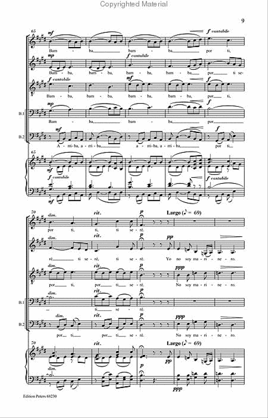 Fantasy on La Bamba Divisi scores gallery preview page 3