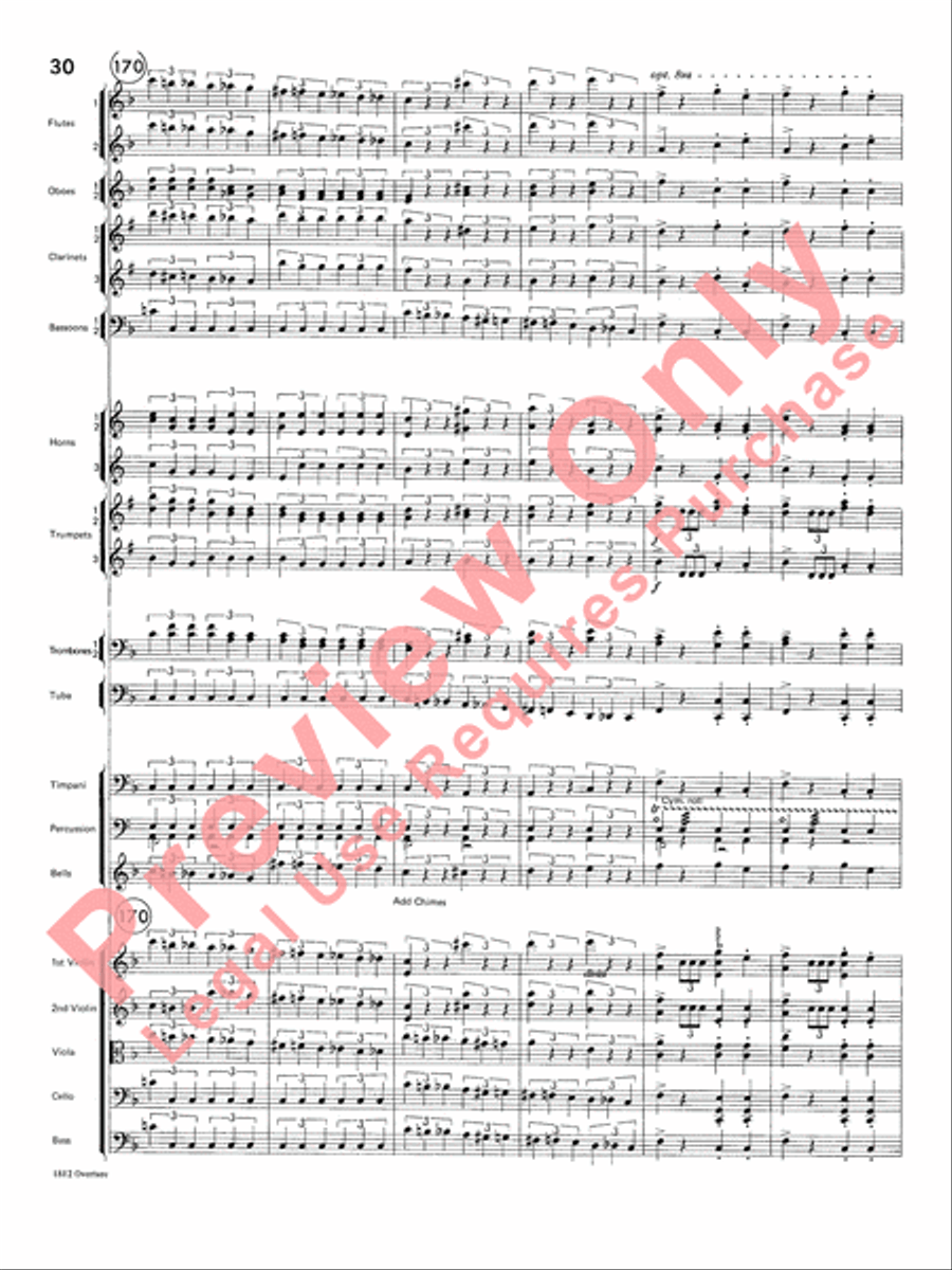 Overture 1812 Overture 1812 Full Orchestra scores gallery preview page 31