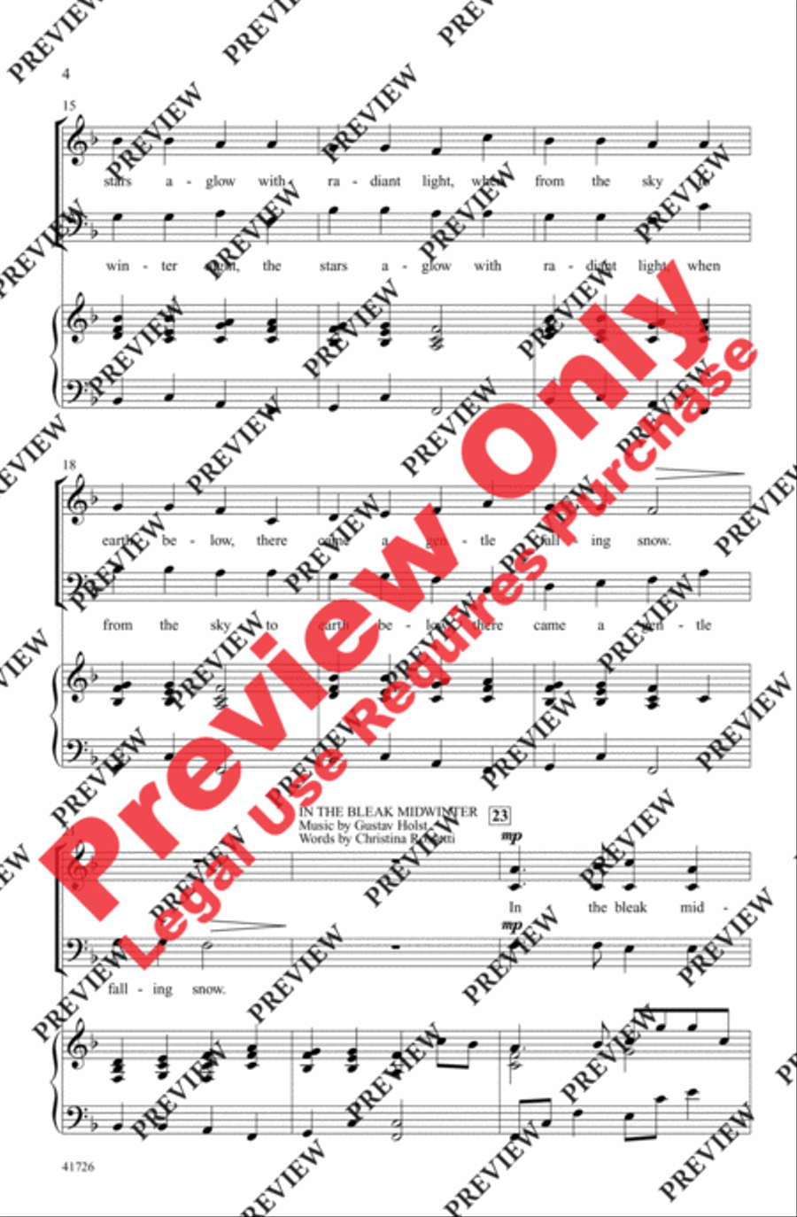 Winter Canon Winter Canon 3-Part scores gallery preview page 14