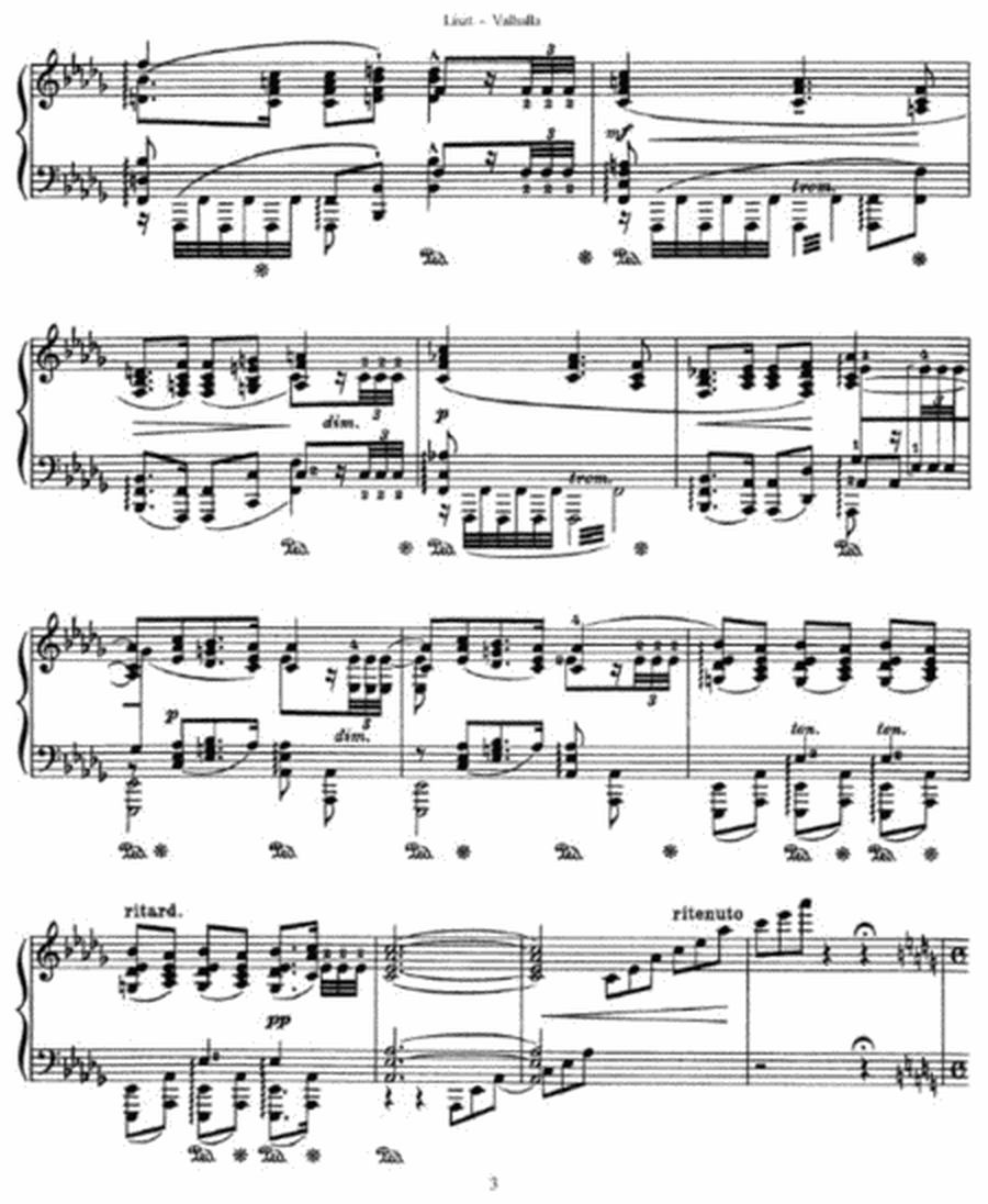 Franz Liszt - Valhalla from Der Ring des Niebelungen (by Wagner)