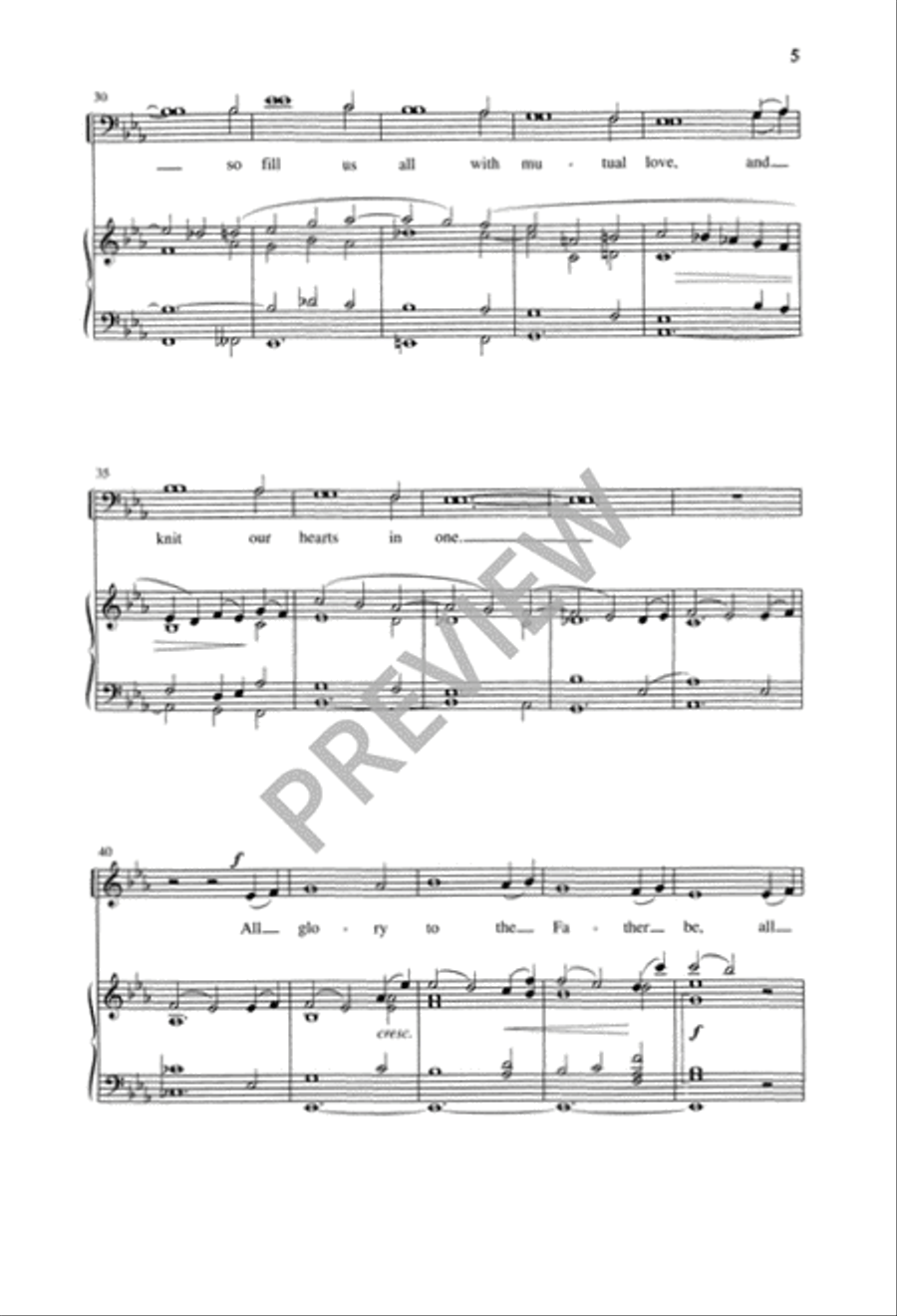 O Holy Spirit, Lord of Grace 4-Part scores gallery preview page 6