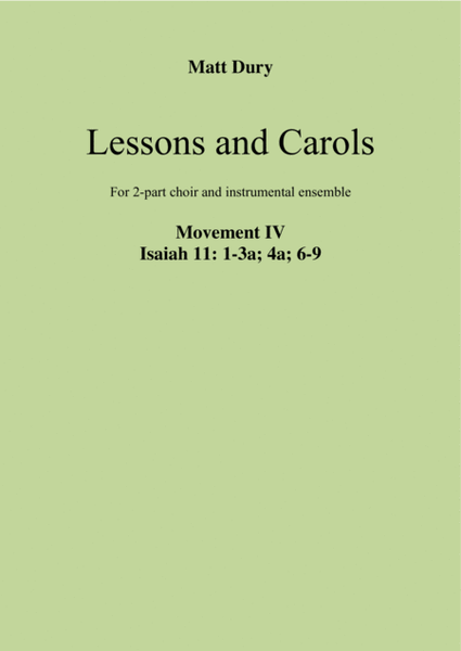 Lessons and Carols: Movement IV image number null