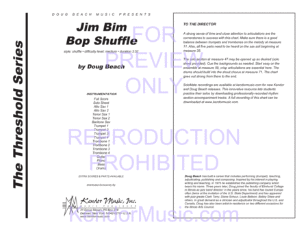 Jim Bim Bop Shuffle (Full Score)
