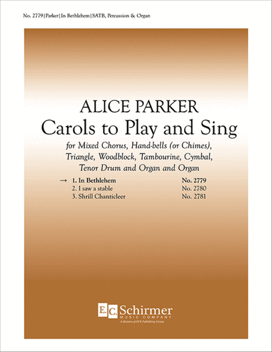Carols to Play and Sing: 1. In Bethlehem 4-Part scores gallery preview page 1