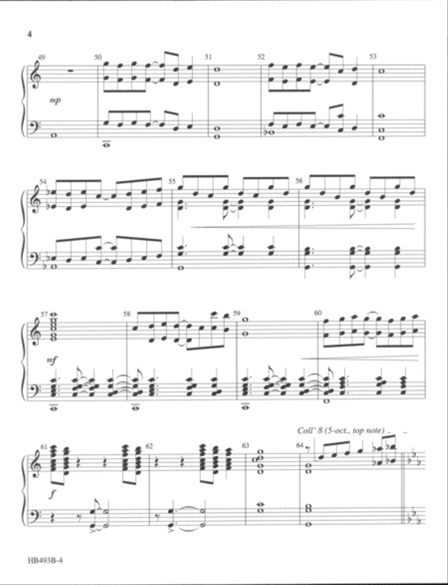 The Light of the World - handchime part Handbell Choir scores gallery preview page 4