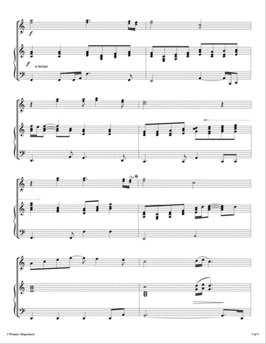 I Wonder (departure) Flute Solo scores gallery preview page 6