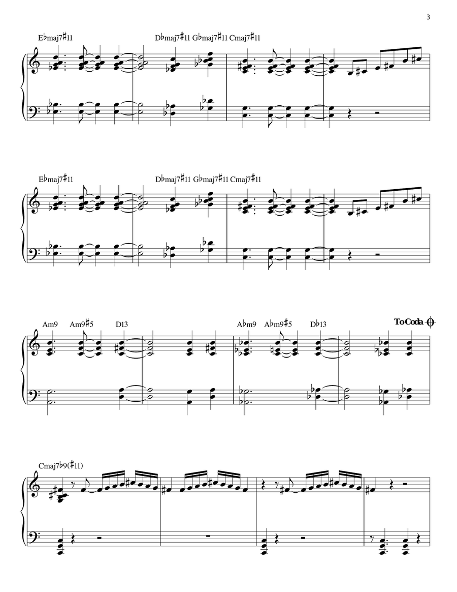Un Poco Loco Piano Solo scores gallery preview page 3