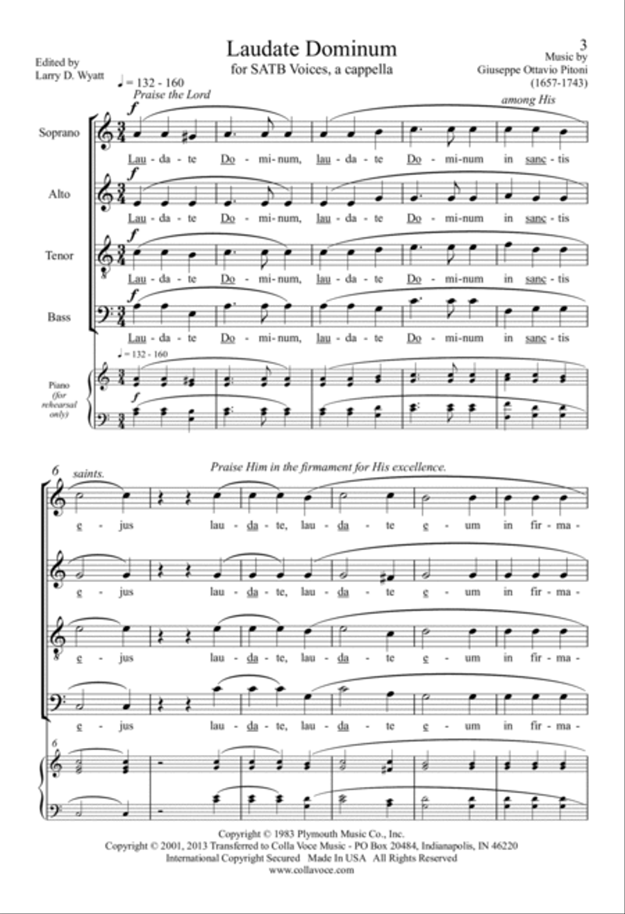 Laudate Dominum 4-Part scores gallery preview page 2