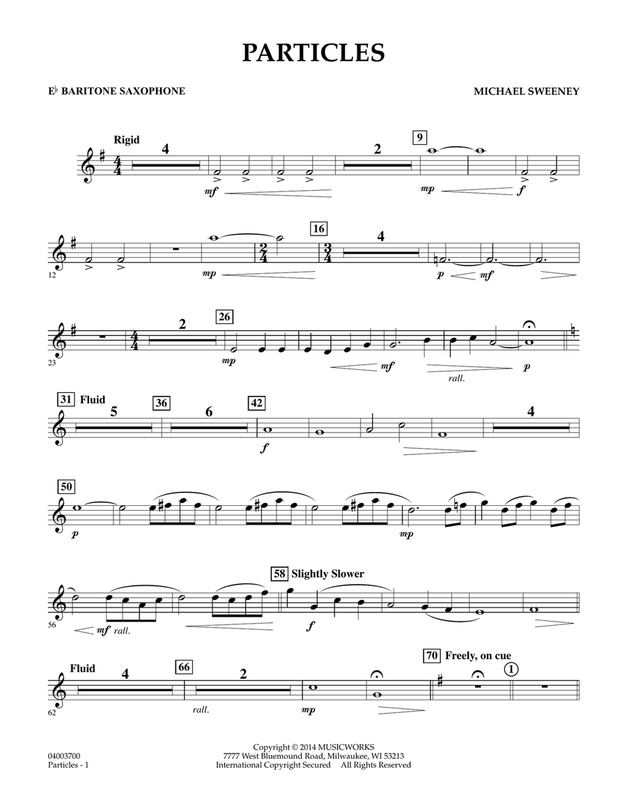Particles - Eb Baritone Saxophone
