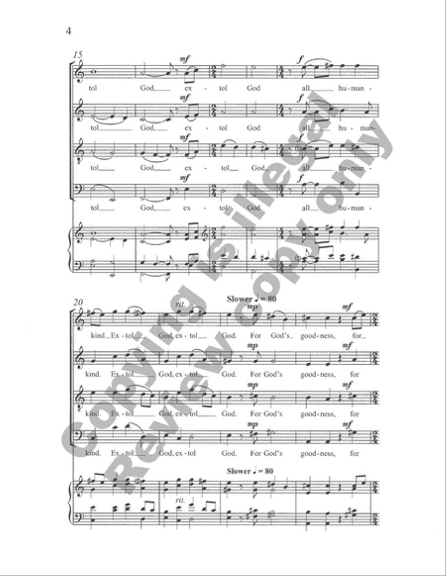 Psalm 117 Psalm 117 4-Part scores gallery preview page 8