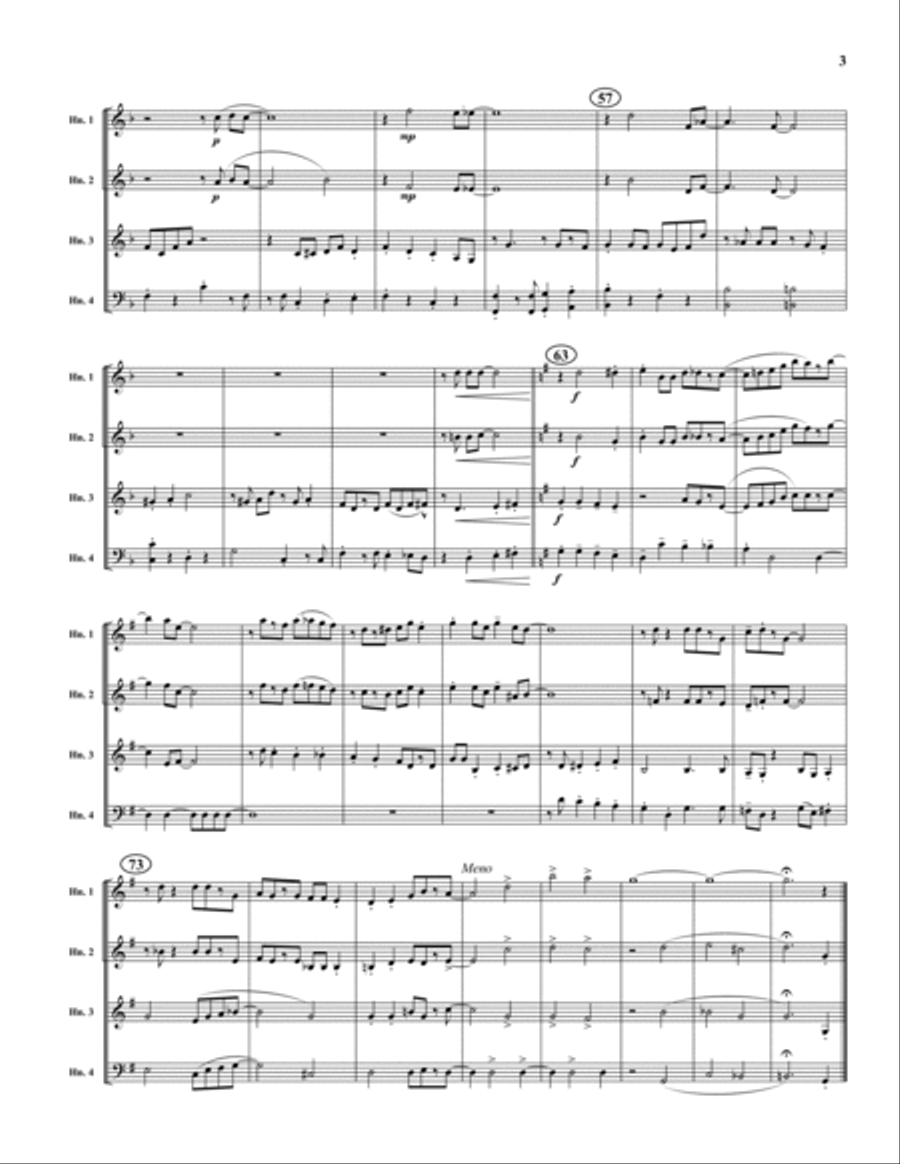 Just a Closer Walk With Thee Horn scores gallery preview page 3