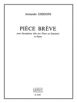 Ghidoni Armando Piece Breve Saxophone & Piano Book