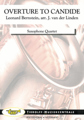 Book cover for Overture To Candide, Saxophone Quartet