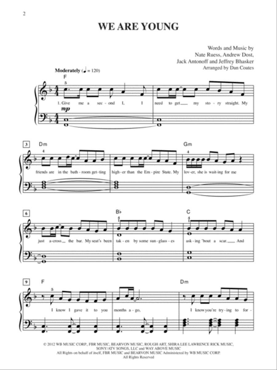 We Are Young Small Ensemble scores gallery preview page 2