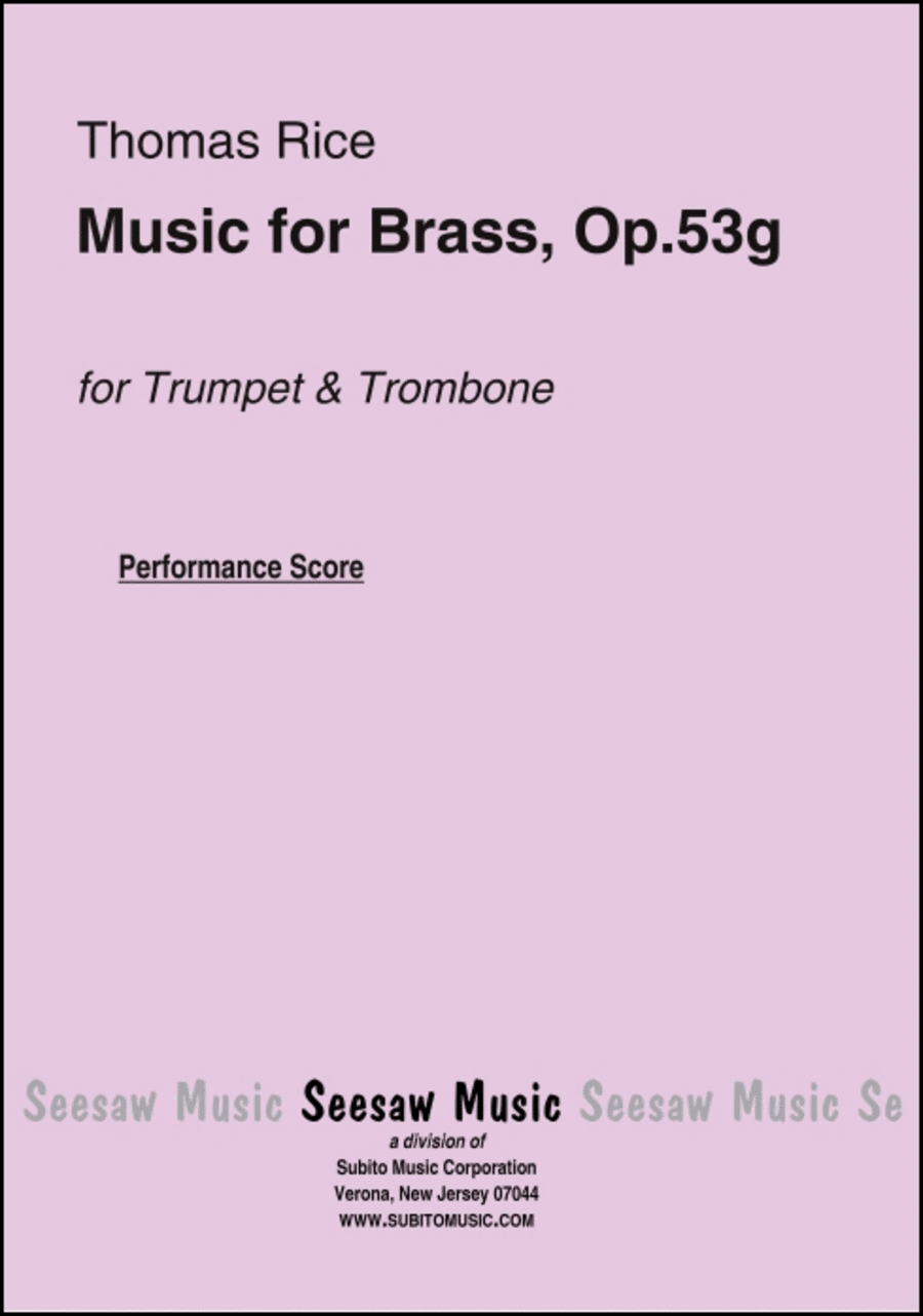 Music for Brass, Op.53g Trombone scores gallery preview page 1