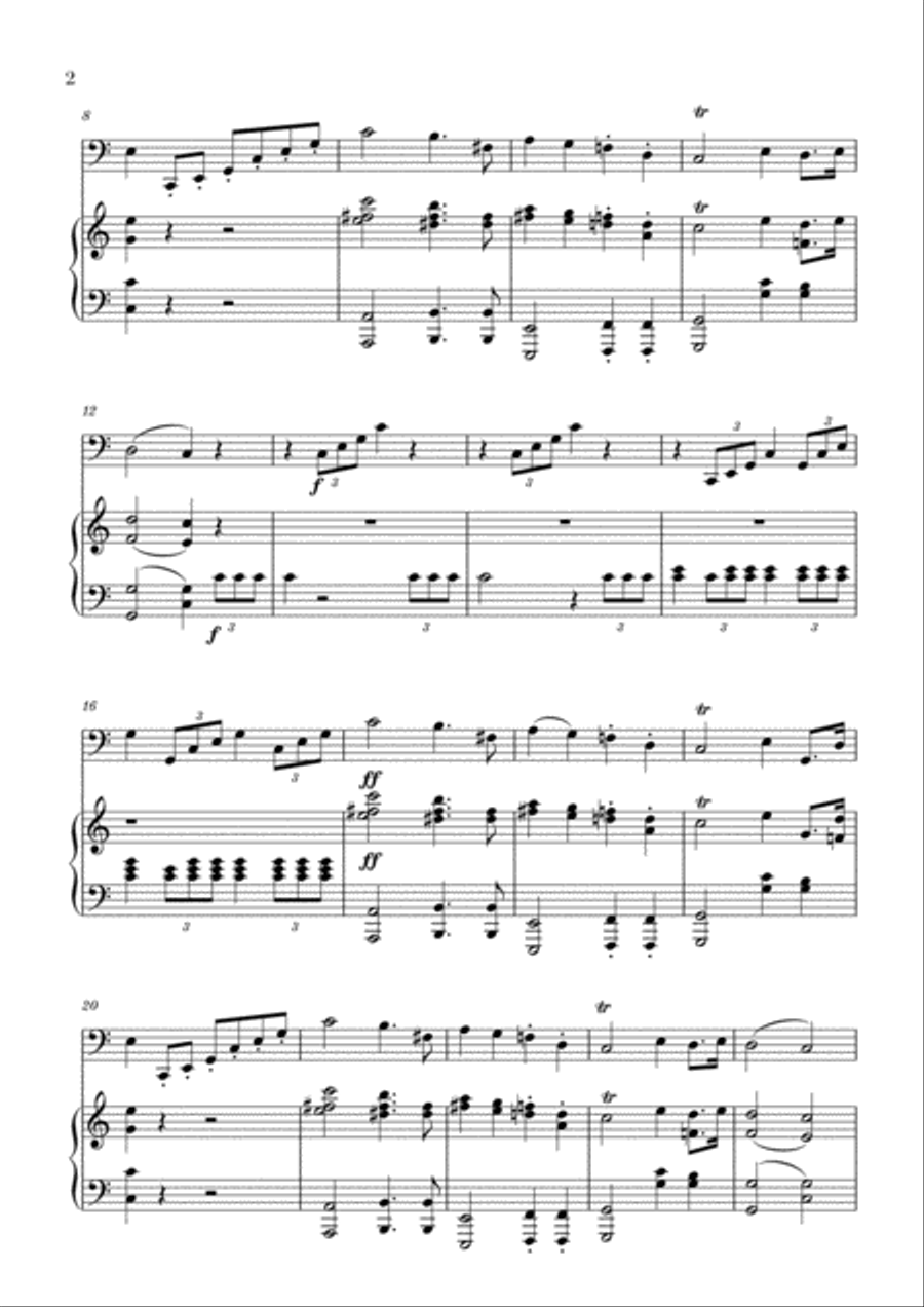 6 Wedding Songs for Cello and Piano Small Ensemble scores gallery preview page 5