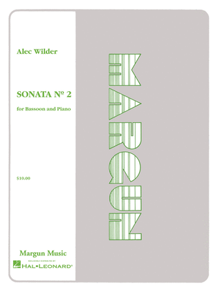 Book cover for Sonata No 2 for Bassoon and Piano