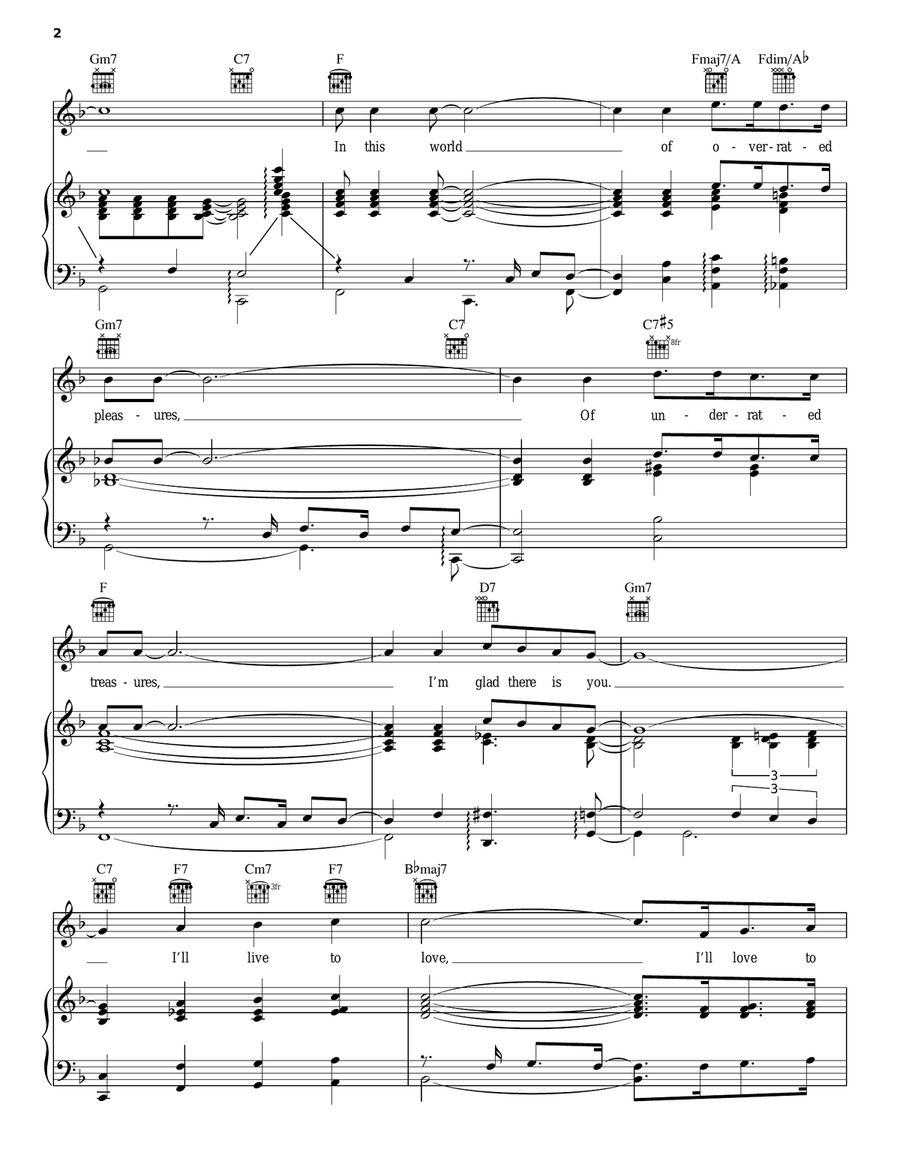 I'm Glad There Is You (In This World Of Ordinary People) Guitar scores gallery preview page 2