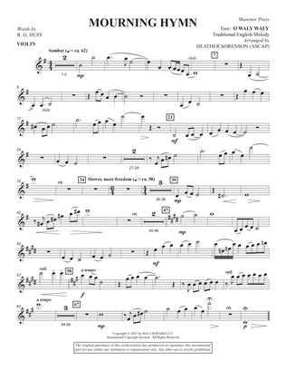 Mourning Hymn - Violin