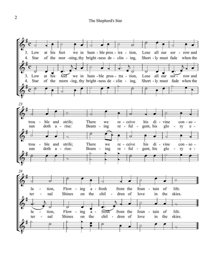 Anonymous 4: The Shepherd's Star 4-Part scores gallery preview page 2