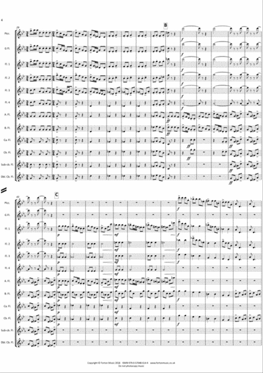 An American Suite Flute scores gallery preview page 4